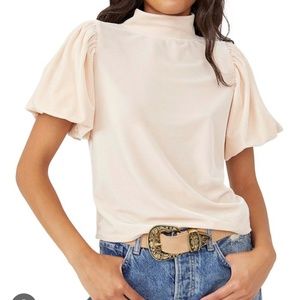 Free people velvet Claudia top
